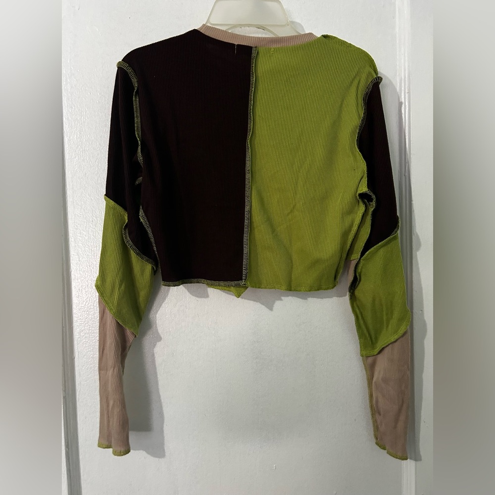 Patchwork Crop Top - Picture 2 of 2